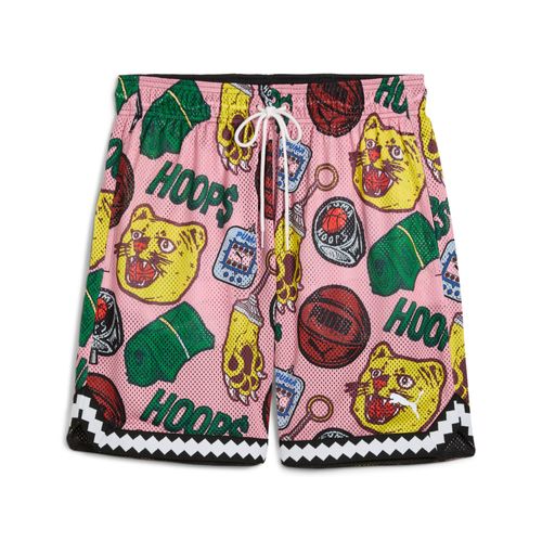 Puma Short Réversible 18 Cm Commissioner Dylan Homme,, Noir/Aop, Xl