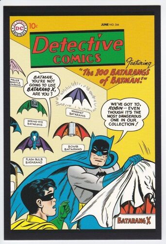 Carte Postale Dc Comics - Batman - Detective Comics 244, Juin 1957