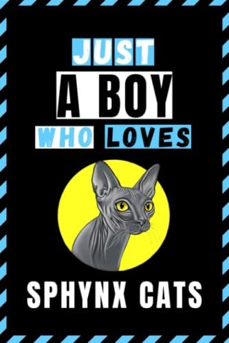 Just A Boy Who Loves Sphynx Cat Sketchbook: Cute Funny Gift For Sphynx Cat Lovers | Sphynx Cat Sketching Book For Boys |Sketch Book For Kids | 6x9 Inches ,110 Pages