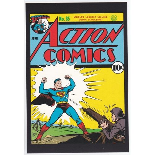 Carte Postale Dc Comics - Superman - Action Comics 35, Avril 1941