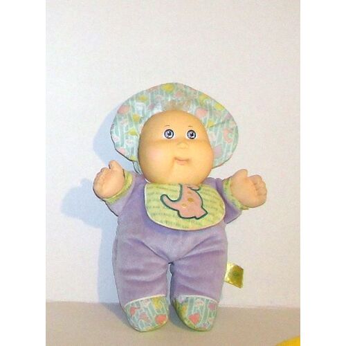 Doudou Cabbage Patch Babyland Kid Poupon Poupée De Chiffon Bavoir Dino Pouet Pouet Hasbro 1988 Vintage