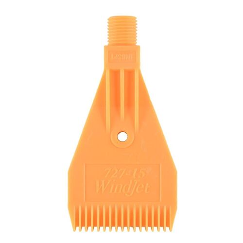 1/4BSP Filetage Mâle ABS Soufflage D'air Monotrou Buse à Jet Plat Jaune