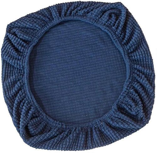 Housse d'étirement Housse de siège pour chaise de bureau Chaise pivotante de bureau Chaise pivotante, bleu foncé