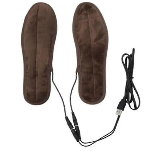 (37-38) Semelles De Chaussures Chauffées Usb Chauffage À Film Électrique Pieds Chaussettes Chaudes 