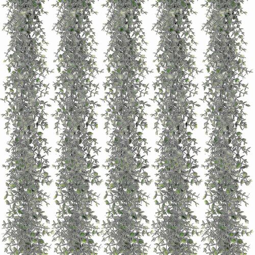 5 paquets 30ft Guirlandes artificielles d'eucalyptus Fausse verdure Vignes Fausses plantes suspendues pour l'onglet Mariage