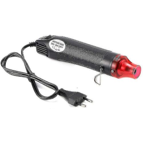 300w Hot Air Gun Handheld Mini Heat Gun Pour Embossage Heat Tool 220 / 110v Eu Plug (Noir)