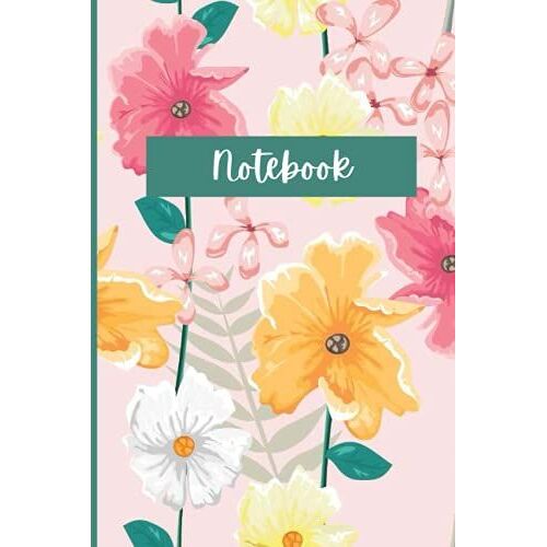 Notebook: Lined Journal/Notebook - Floral Summer - 120 Pages - Perfect For School, Office, Home, Business Writing & Note Taking