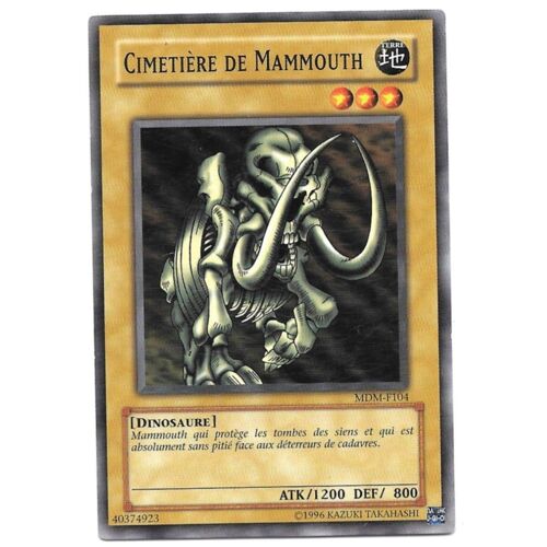 Cimetière De Mammouth Mdm-F104 - Carte Yu-Gi-Oh ! (Fr)