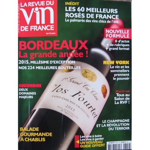 La Rvf : Revue Du Vin De France    N° 601 