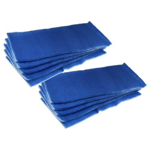vhbw 10x Filtre à air G4 remplacement pour Wolf 1668494 pour ventilateur, aération, ventilation - bleu / blanc