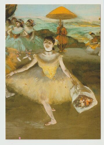 Carte Postale Edgar Degas, Danseuse Au Bouquet Saluant, Détail, 1877