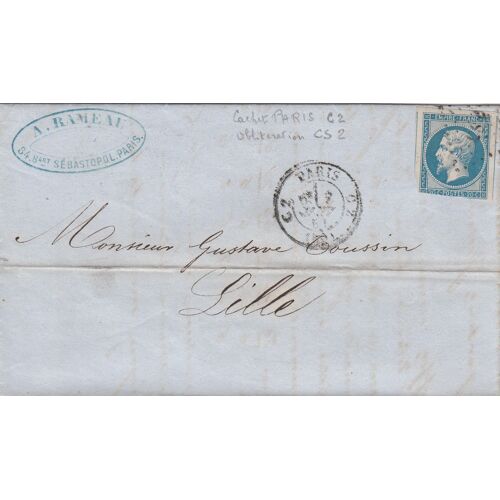 Lettre - Période Classique 1849-1876 - Timbre Napoleon Ill 