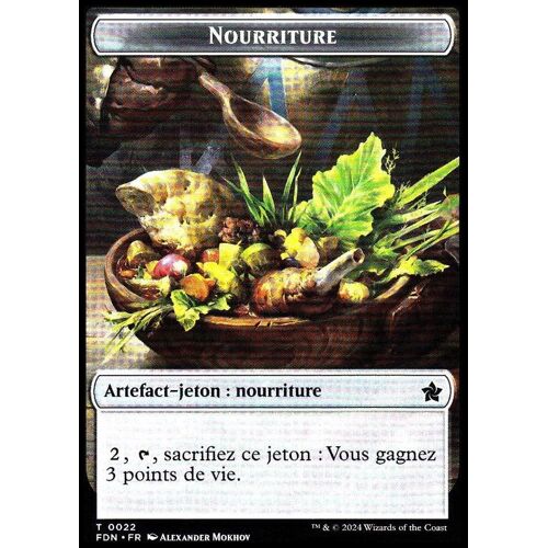 Token - Nourriture / Trésor - Magic - Fondations Vf - 22-23 - Recto/Verso