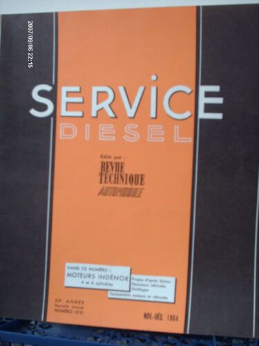 Revue  Technique  Automobile Service  Diesel / N° 10 D