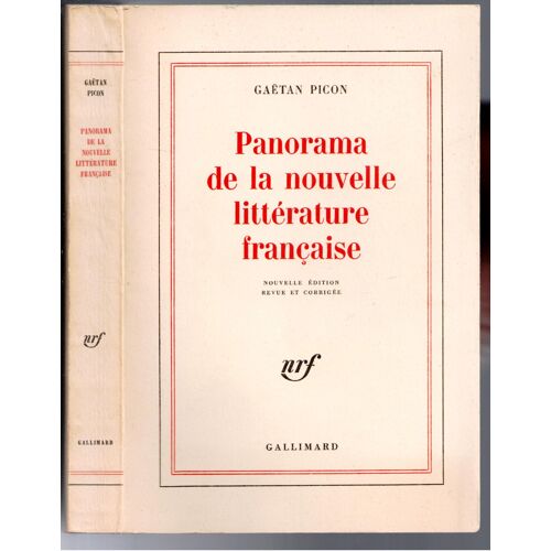 Panorama De La Nouvelle Littérature Française. Nouvelle Édition Revue Et Corrigée.