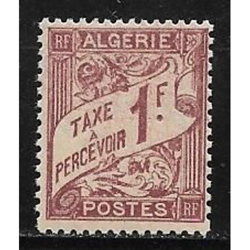 Timbre Taxe D'algérie De 1926,N°9.