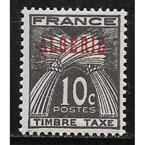 Timbre Taxe D'algérie De 1947,N°33.
