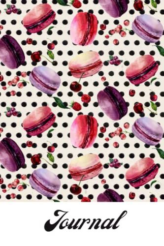 Journal: Black Spot Colorful Macarons Dot Grid Journal, Notebook, Diary, Composition Book 6x9