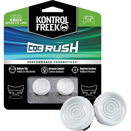 FPS Freek CQC Rush pour Manette Xbox One et Xbox Series X|Baguettes de|2 concaves mi-Hauteur|Blanc