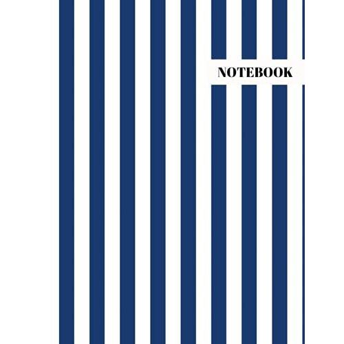 Notebook: Blue And White Cover Notebook College Ruled Paper