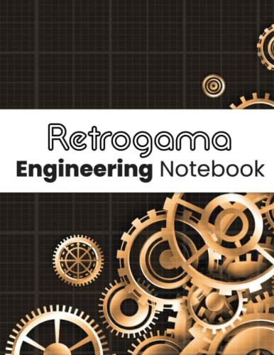 Retrogama Engineering Notebook For Students: Engineering Paper Computation Pad And Math Graph Sheet Paper Notebook For Engineer, Teacher, Architect, Designer And Scientist. Large, 8.5 X 11