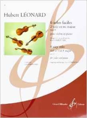 6 Solos Faciles : 2e Solo En Mi Majeur Opus 41 Pour Violon Et Piano