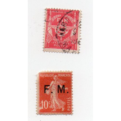 France- 1 Timbre Oblitéré Franchise Militaire