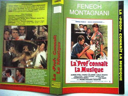  Jaquette Du Film.La Prof Connaît La Musique(1978).Réalisation.Michelr Massimo Tarantini Avec Edwige Fenech,Renzo Montagnani,Alvaro Vitali