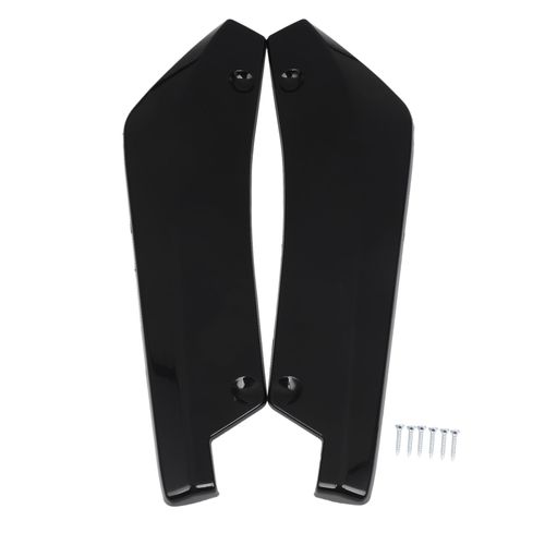 2pcs Universel Voiture Pare-Chocs Arrière Lèvre Diffuseur Splitter Spoiler Scratch Protecteur