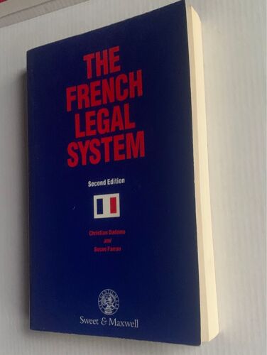 The French Légal System. Second Édition. 
