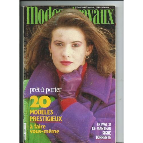 Modes Et Travaux 10/1986 Accessoires Chic De La Tête Aux Pieds, Couture Simplifiée : Une Salopette Enfant, Tailleur Femme , Tricots Modèles Et Explications, L'atelier Reliure, Ouvrage, Broderie