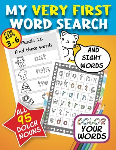 My Very First Word Search And Sight Words: Simple Word Search Puzzles For The Very Young
