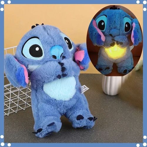 Peluche Musicale Stitch Bébé - Compagnon de Sommeil Apaisant et Lumineux, Cadeau Kawaii