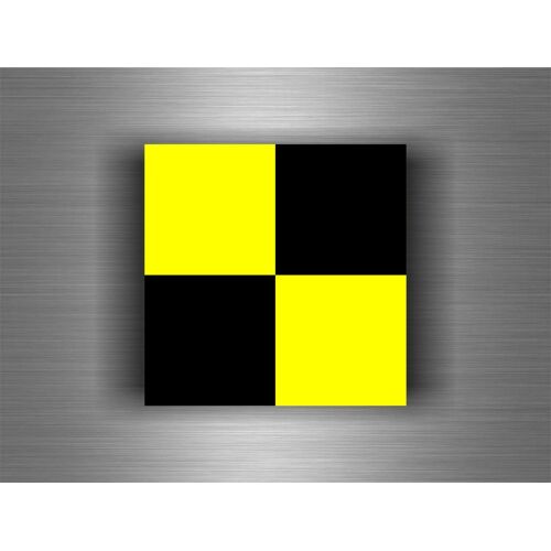 Autocollant Sticker Voiture Code Maritime International Drapeau Pavillon L Lima