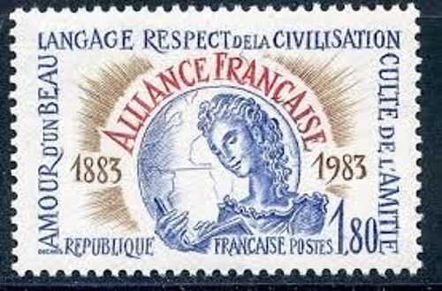 Centenaire De L'Alliance Française Année 1983 N° 2257 Yvert Et Tellier Luxe