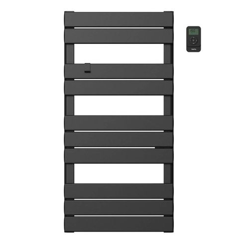 Sèche-serviette électrique sans fluide 500W H.101xL50cm Bestherm ANIS noir