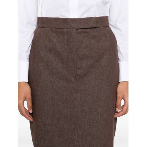 Max Mara Jupe Pianosa À Coupe Mi-Longue - Marron