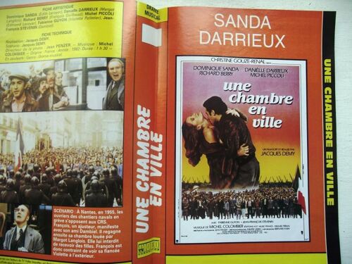 Jaquette Du Film.Une Chambre En Ville(1982).Réalisation.Jacques Demy Avec Dominique Sanda,Danielle Darrieux,Richard Berry,Michel Piccoli