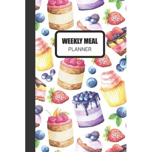 Weekly Meal Planner: Meal Planner With Grocery Shopping List, 52 Week Food Planner (Undated), Size: 6 X 9".