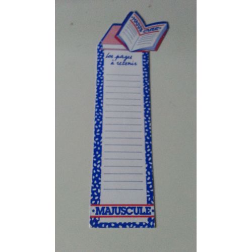 Marque-Page Magasins Majuscule