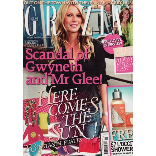Grazia (Edition Uk) / 18-04-2011 N°316 : Gwyneth Paltrow (3p) - Angelina Jolie (2p)