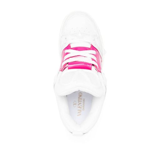 Valentino Garavani Baskets Open Skate En Cuir - Blanc