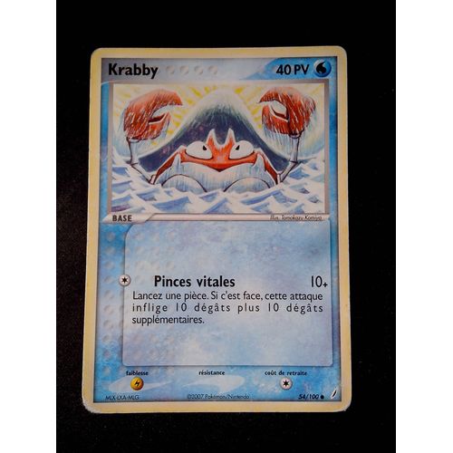 Krabby 54/100 Set Ex Gardiens De Cristal Fr