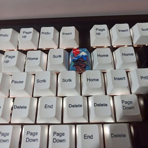 Sculpture De Clavier En Pbt, Profil Cherry R4, Gravure Fuji