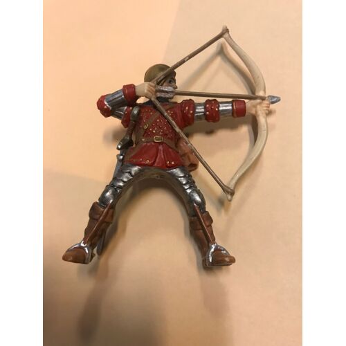 Figurine Chevalier - Archer Du Moyen Âge - Schleich - Plastique Peint - 10x7,5 Cm