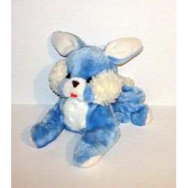 Lapin Range Pyjama Nounours Vintage Ancien Peluche Lapin Bleu 50 Cm