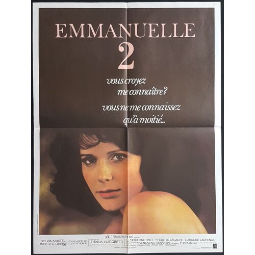 Emmanuelle L'antivierge , Emmanuelle 2 - Film ?rotique 1975 R?alis? Par Francis Giacobetti Avec Sylvia Kristel, Catherine Rivet, Fr?d?ric Lagache - Affiche De Cin?ma Originale 60x80 Cm - Movie Poster