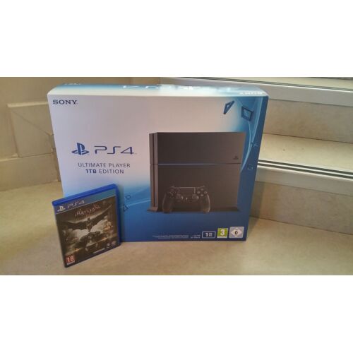Pack Console Ps4 1to + Batman Arkham Knight