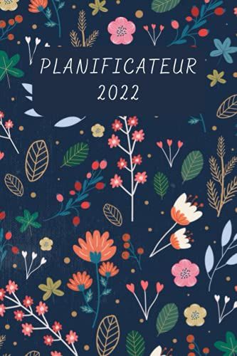 Planificateur 2022 Agenda Notebook: Agenda Semainier 2021 2022 Avec Couverture Noir De Décembre 2021 À Décembre 2022