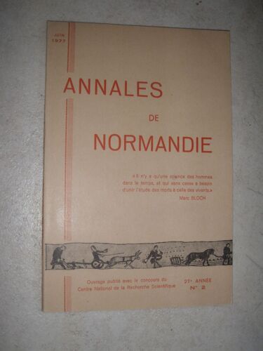 Annales De Normandie. 27e Année. N°  2 